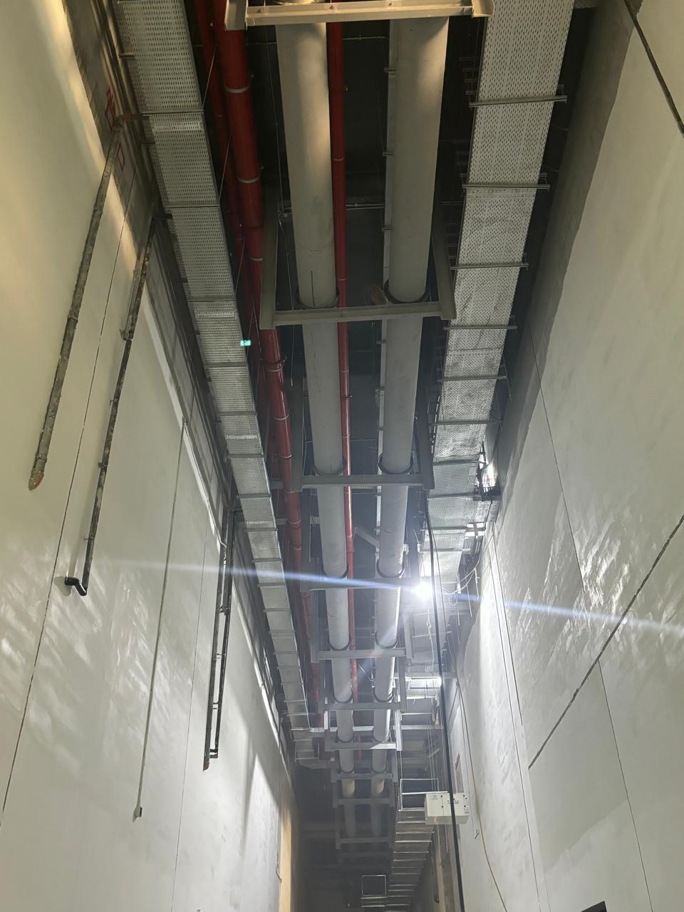 mep services installation inside the building